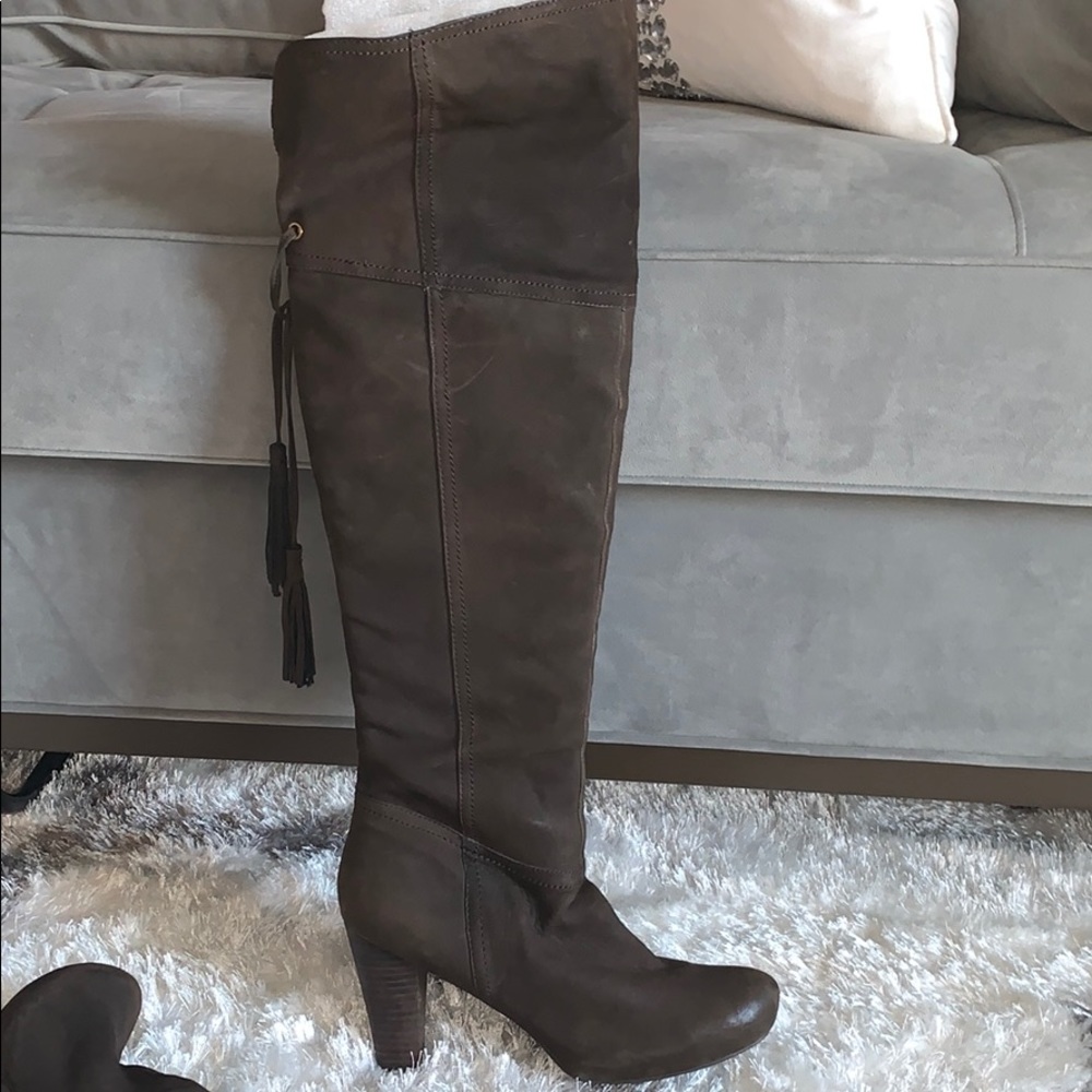 Brown leather Over the Knee boots